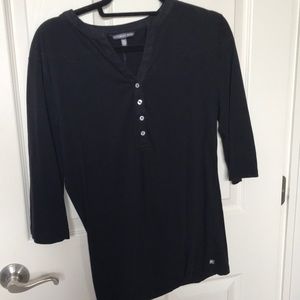 Vs black button down shirt